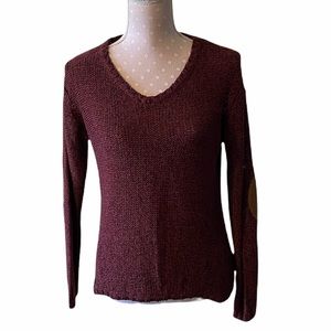 RDI Petite Small Maroon knit Pullover